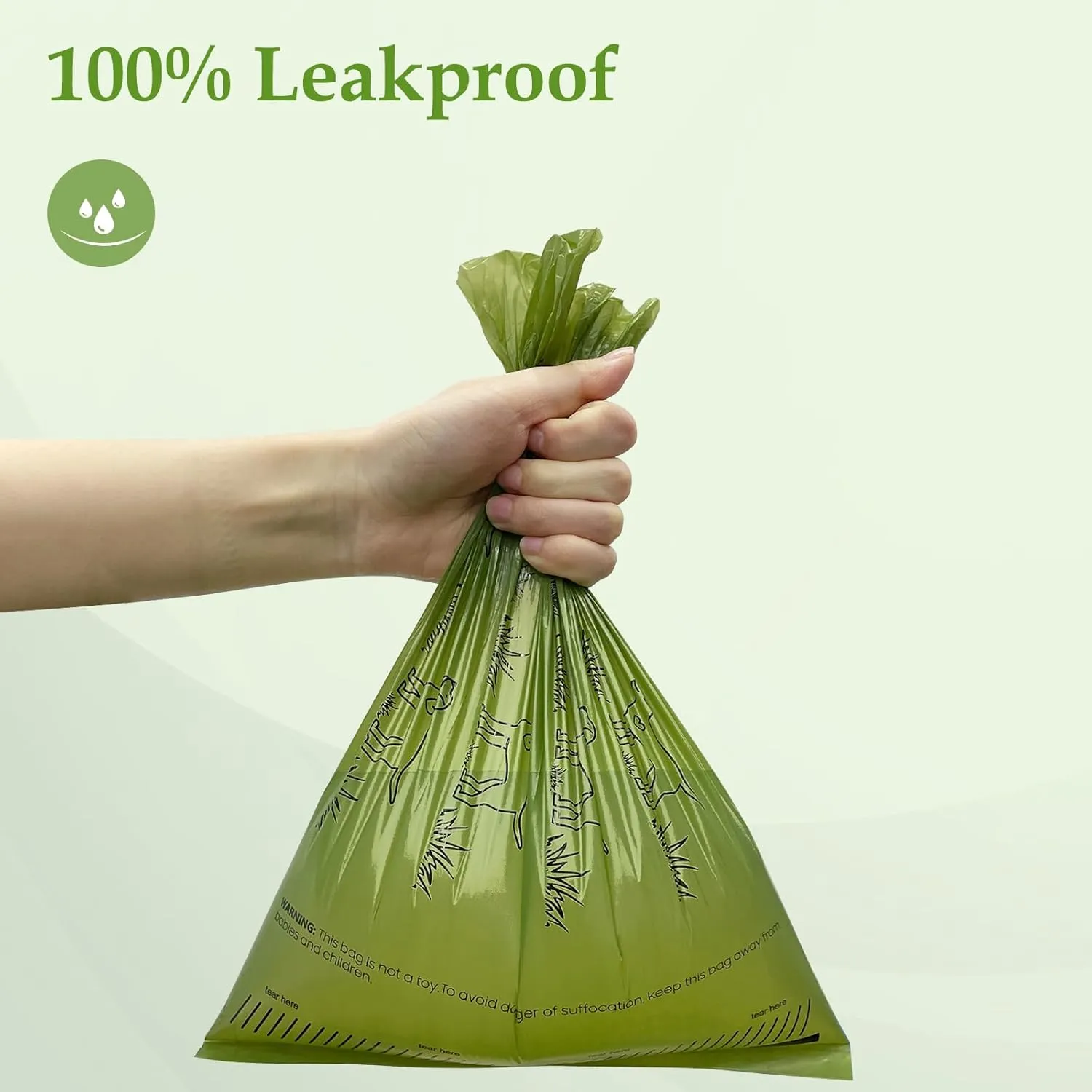 240 Count 13 x 9Dog Poop Bags Rolls, Leakproof Strong & Sturdy Waste Bags for Doggie Cat Pet