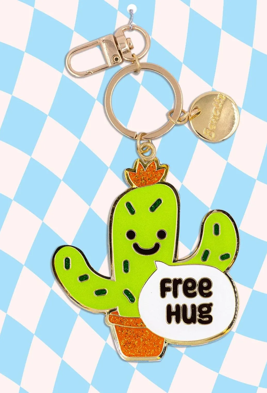 ASSORTED Glitter Metal Keychain / Foodie Bag Charms