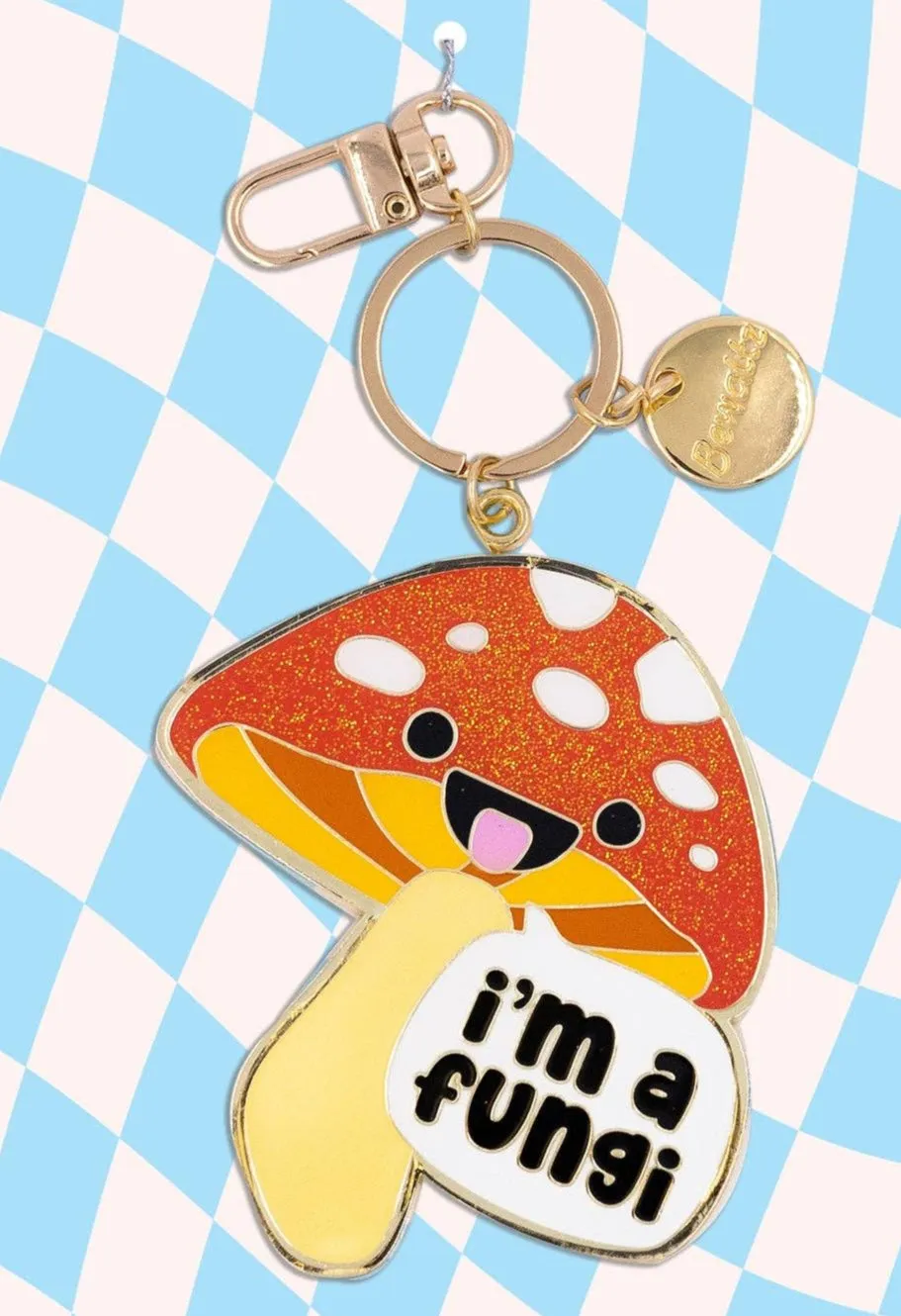 ASSORTED Glitter Metal Keychain / Foodie Bag Charms