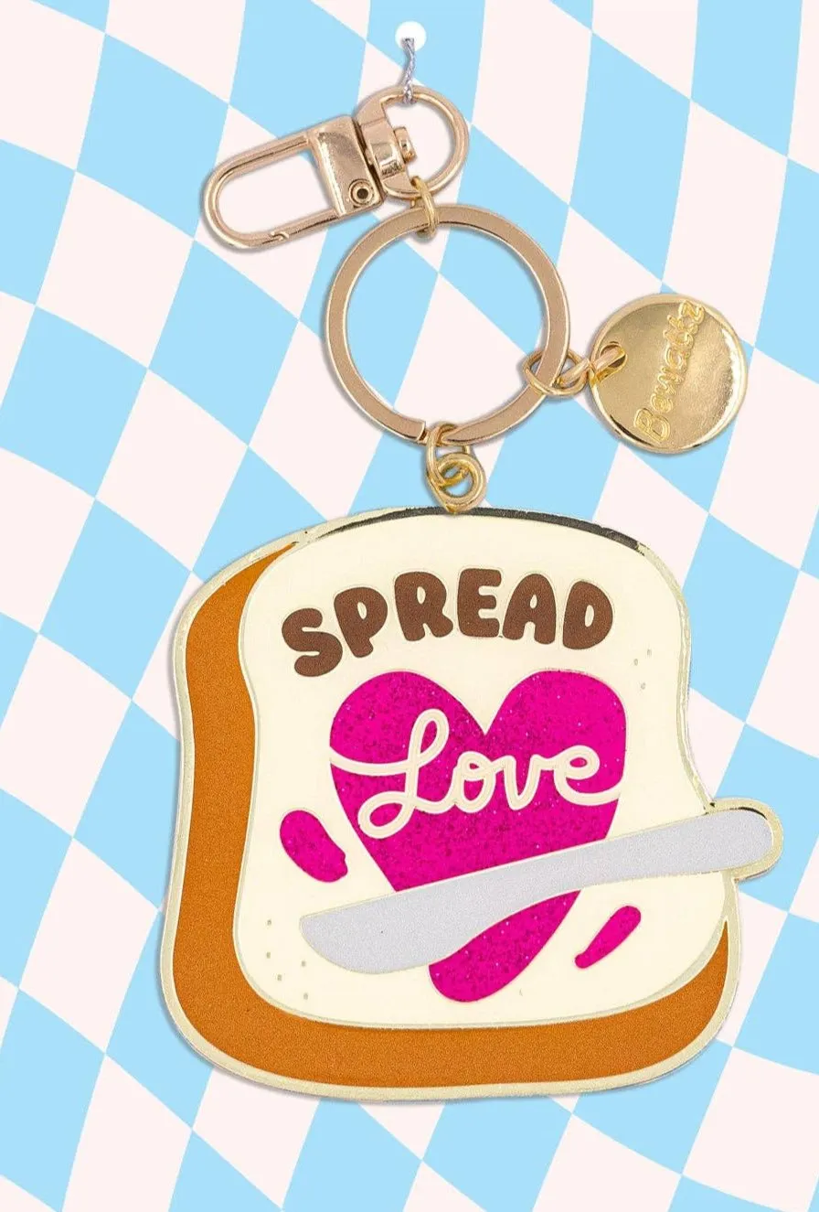 ASSORTED Glitter Metal Keychain / Foodie Bag Charms
