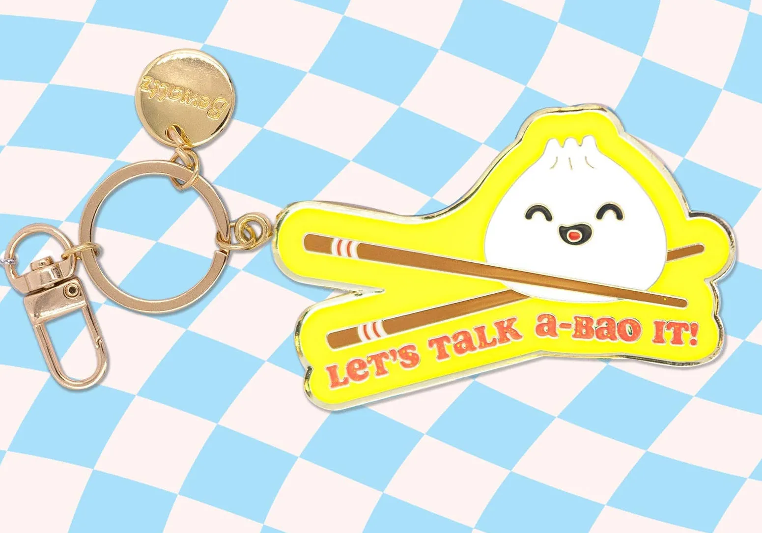 ASSORTED Glitter Metal Keychain / Foodie Bag Charms