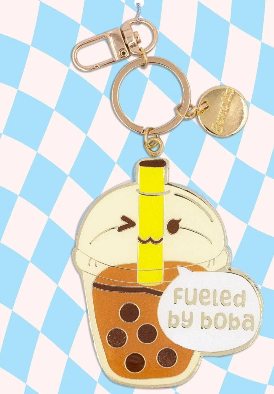 ASSORTED Glitter Metal Keychain / Foodie Bag Charms