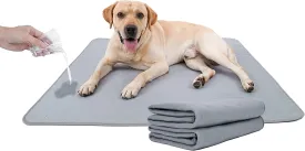 BODISEINT Washable Dog Pee Pads, Quilted Reusable Puppy Pee Pads for Dogs, Whelping Pads Dog Bed Pen Mat Absorbent Pet Dog Potty Training Pads for Playpen, Crate (41 x 41 Inch (2 Pack,Gray))