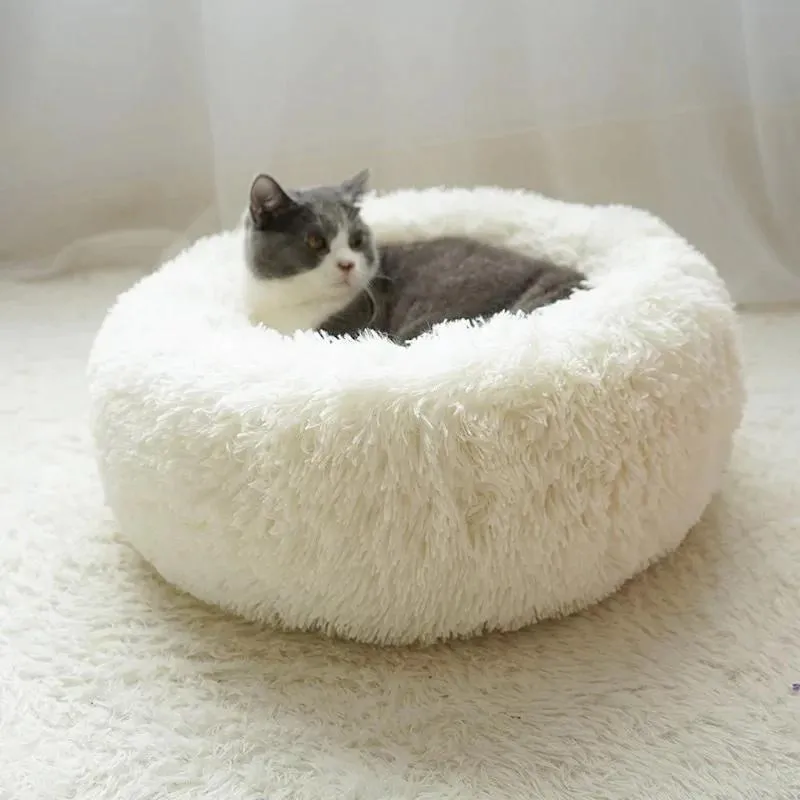 Calming Soft Fleece Dog Cat Bed