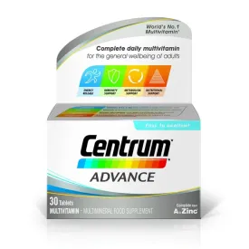 Centrum Advance Multivitamins & Minerals (30 Tablets)