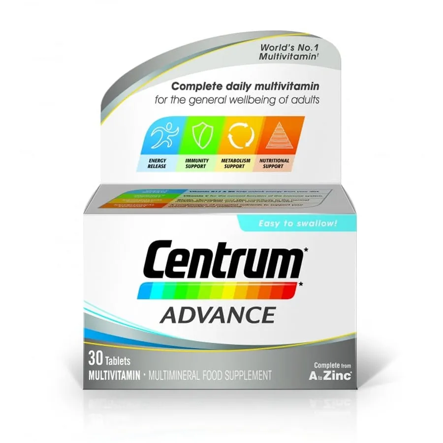 Centrum Advance Multivitamins & Minerals (30 Tablets)