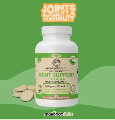 Collagen Joint Supplement with Vitamin C Support for Mobility Elasticity and Flexibility for Dogs