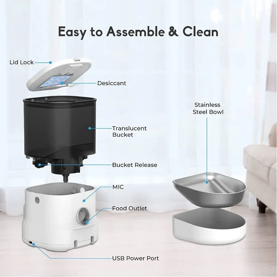 Dogness F12 Cube Programmable Feeder 4L White