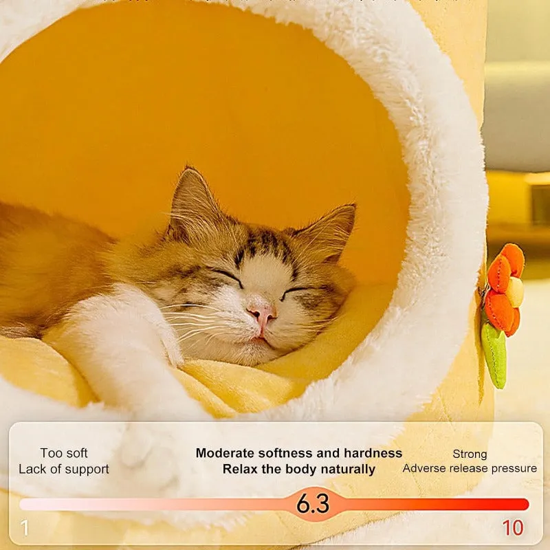 Dual-use Enclosed Pet Bed