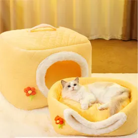 Dual-use Enclosed Pet Bed