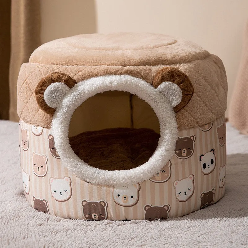 Dual-use Enclosed Pet Bed