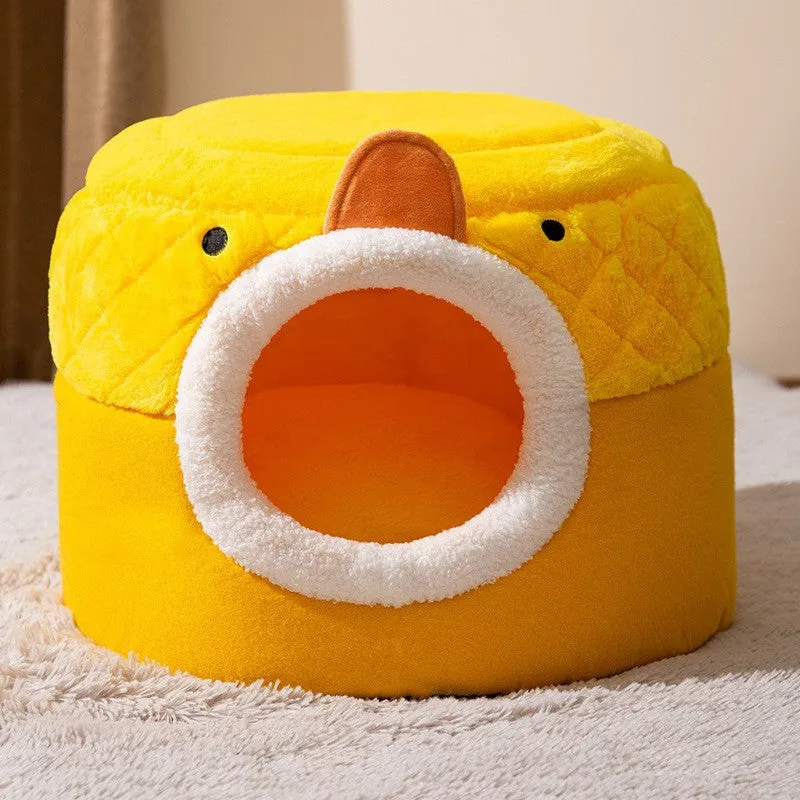 Dual-use Enclosed Pet Bed