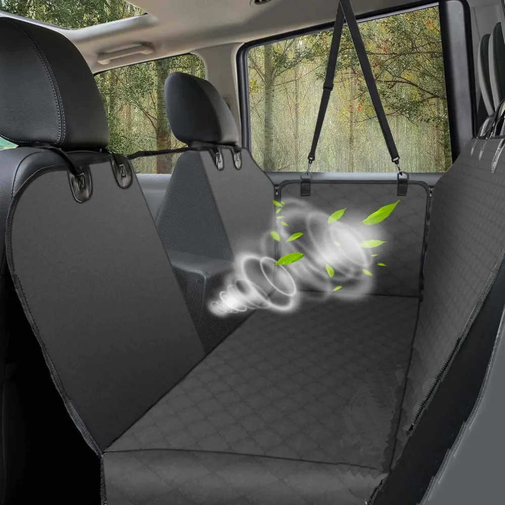 Fluffy's Kozi Pet Water Proof Hatchback Car Seat Cover for Dogs and Cats (Black)