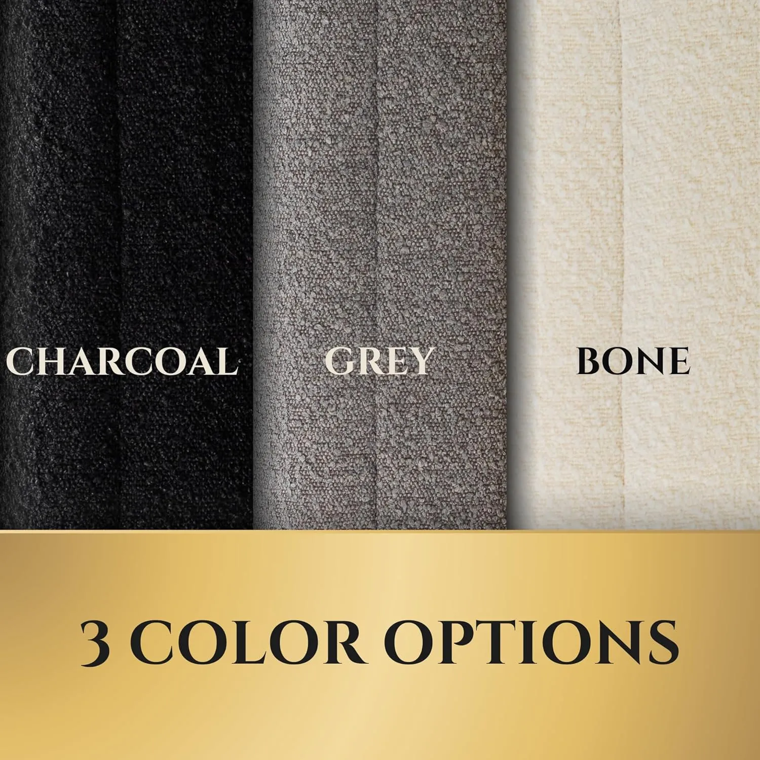 Luxury Boucle Fabric Orthopedic Large Dog Bed with Memory Foam | Breathable Comfort & Washable Dog Couch Bed with Waterproof Liner & Cover | Ideal Pet Beds for Big Dogs - Charcoal 45"x36x7