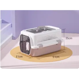 MaiShi Travel Pet Crate Open-top M - L51cm x B31cm x H35cm - Purple