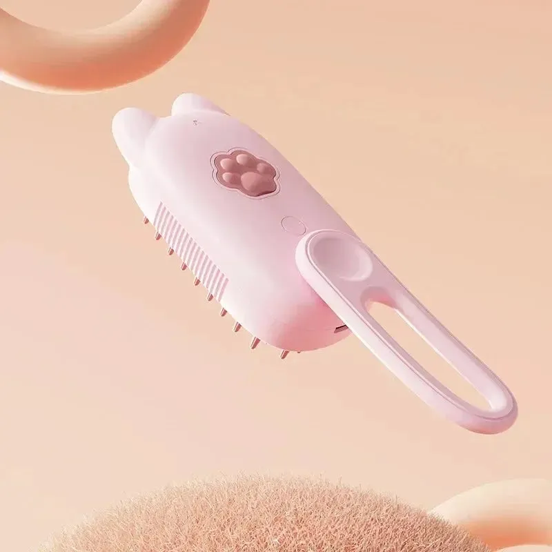 Pet Brush Electric Steamy Brush Dog Cat Hair Brush One-click Spray Dog Brush Massage Pet Grooming Comb Hair Removal Loose Hair