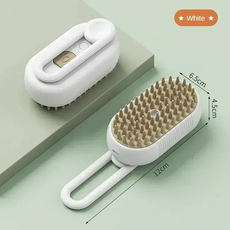 Pet Brush Electric Steamy Brush Dog Cat Hair Brush One-click Spray Dog Brush Massage Pet Grooming Comb Hair Removal Loose Hair