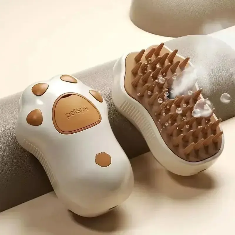 Pet Brush Electric Steamy Brush Dog Cat Hair Brush One-click Spray Dog Brush Massage Pet Grooming Comb Hair Removal Loose Hair
