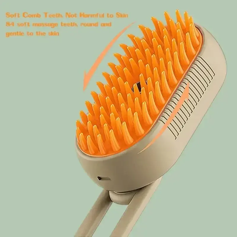 Pet Brush Electric Steamy Brush Dog Cat Hair Brush One-click Spray Dog Brush Massage Pet Grooming Comb Hair Removal Loose Hair