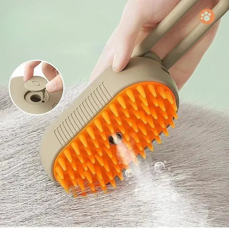 Pet Brush Electric Steamy Brush Dog Cat Hair Brush One-click Spray Dog Brush Massage Pet Grooming Comb Hair Removal Loose Hair