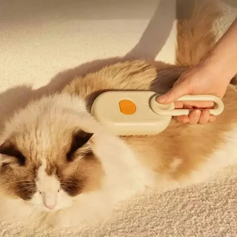 Pet Brush Electric Steamy Brush Dog Cat Hair Brush One-click Spray Dog Brush Massage Pet Grooming Comb Hair Removal Loose Hair