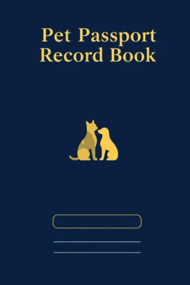 PET PASS PORT RECORD BOOK: "Comprehensive Travel Document Organizer: Record Passport Numbers, Expiry Dates, Visa Details, and More" Paperback  January 6, 2025