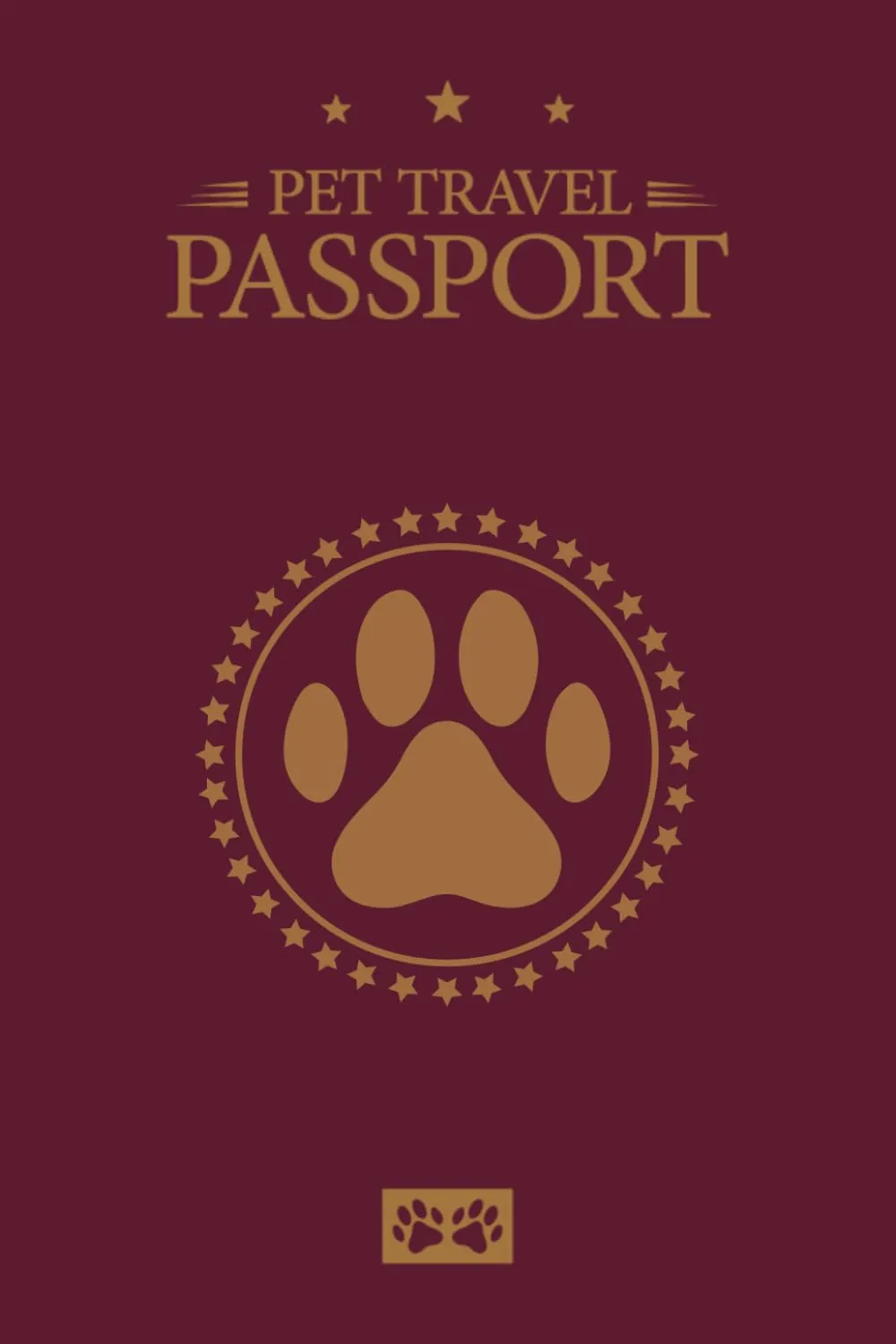 Pet Passport & Medical Record for Pet Health and Travel: Pet Health & Vaccine Track Journal Notebook, Health Log Book, Vaccination Reminder, ... Dogs Puppies (Passport size 4x6 inches) Paperback  March 17, 2022