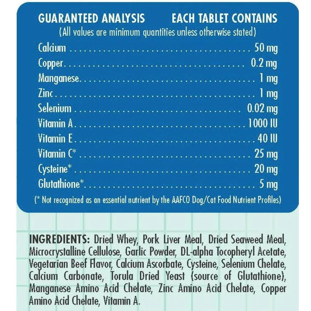ProAnimal Antioxidant Supplement for Dogs & Cats 120 tablets