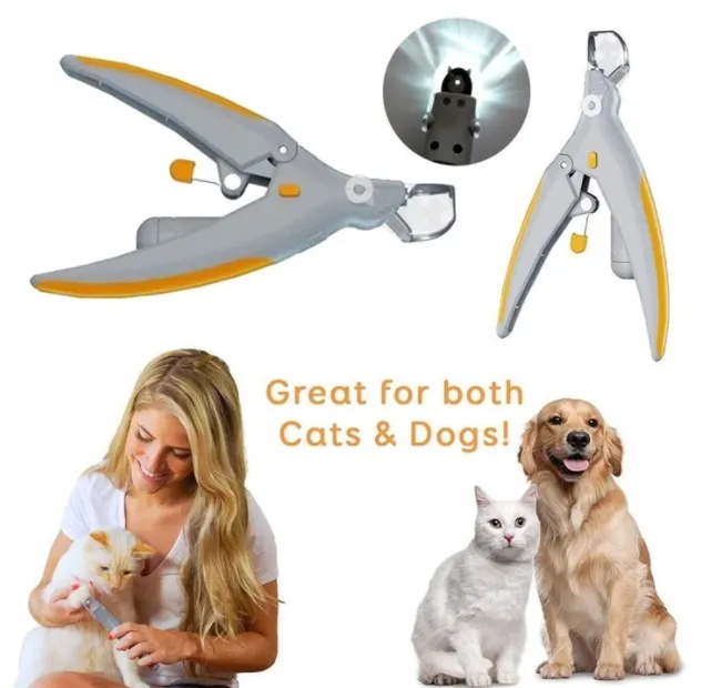 Professional Pet Dog Nail Clippers Trimmer With Led