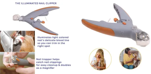 Professional Pet Dog Nail Clippers Trimmer With Led