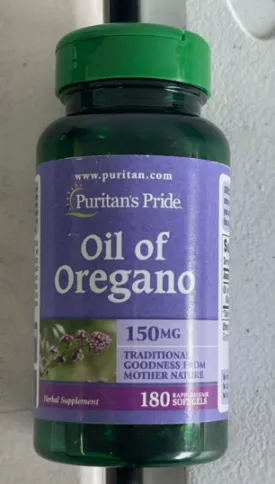 Puritan's Pride Oil of Oregano Immune Support 150 mg 180 Softgels