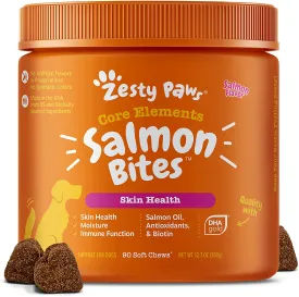 Salmon Fish Oil Omega 3 with Wild Alaskan Salmon Oil - Anti Itch Skin & Coat   Allergy Support - Hip & Joint   Arthritis Dog Supplement   EPA & DHA