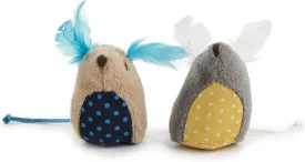 SmartyKat (2 Count Mouse Mates Plush Catnip Cat Toys - Brown/Gray, 2 Count