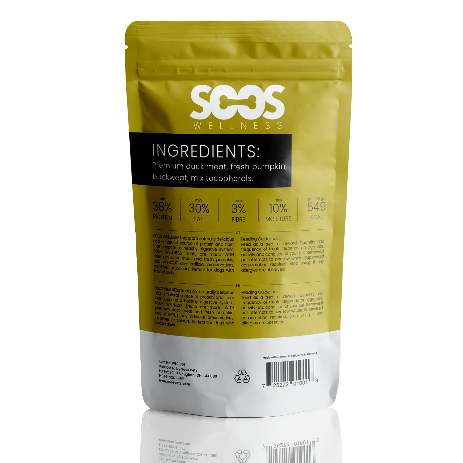 Soos Pets Duck & Pumpkin Wellness Treats