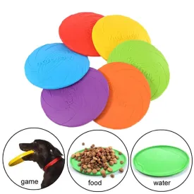Travel Silicone Dog Frisbee Toy