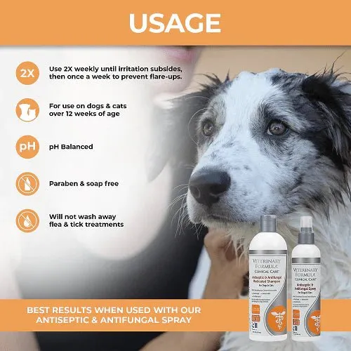 Veterinary Formula Antiseptic & Antifungal Medicated Shampoo