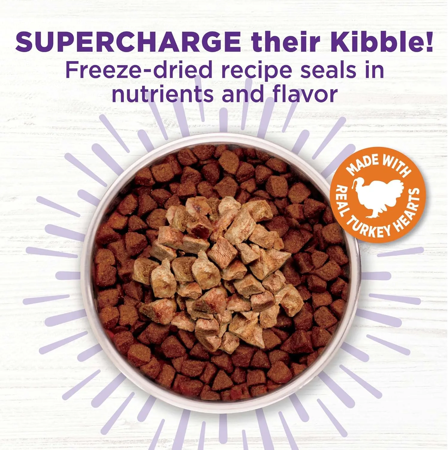 Wellness CORE Bare Bowl Boosters for Dogs, Grain-Free Freeze-Dried Food Mixer Or Topper, Made with Natural Ingredients (Turkey, 4-Ounce Bag) (Pack of 2)