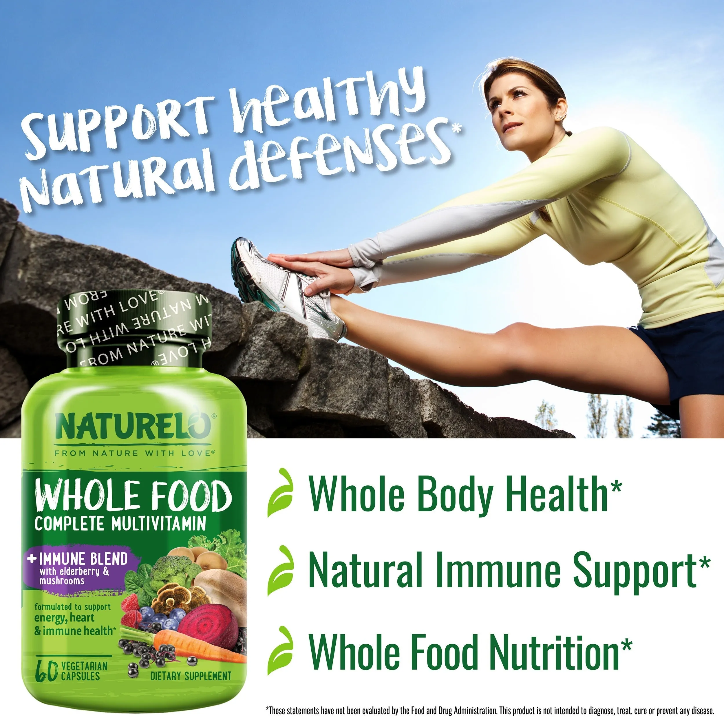Whole Food Multivitamin with Immune Support Blend